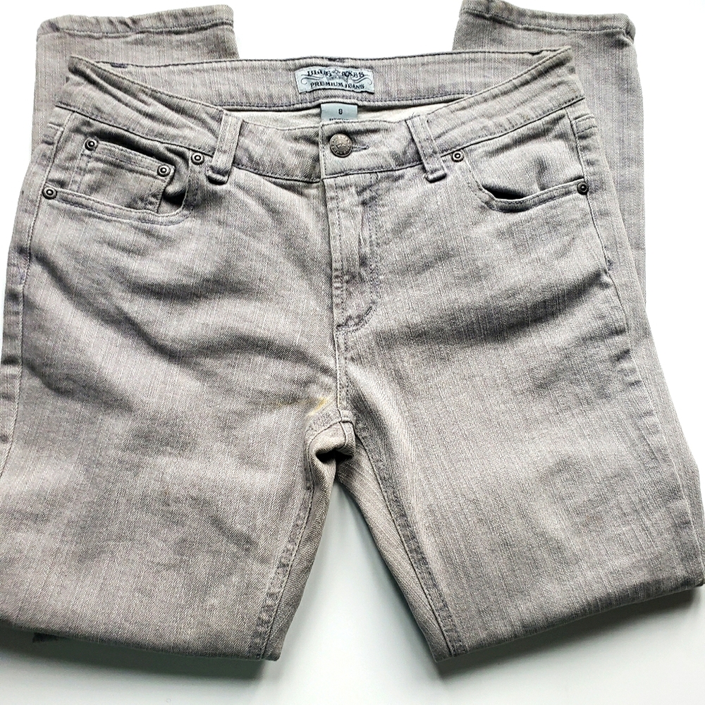 Blue Axes Ash Gray Skinny Jeans - Size 9 Juniors